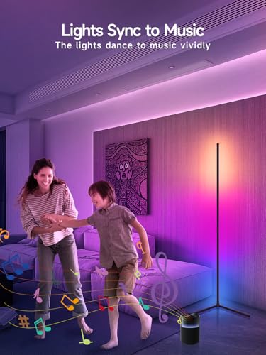 Eco-Friendly Tyute Corner Floor Lamp, RGB LED Corner Collection