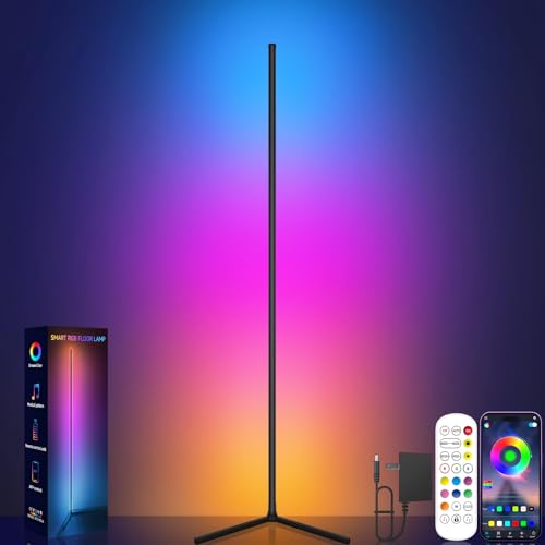Eco-Friendly Tyute Corner Floor Lamp, RGB LED Corner Collection