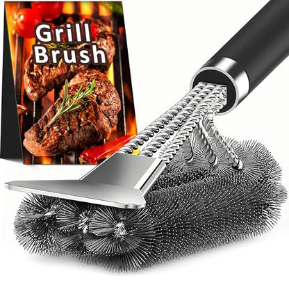 TNTOR Grill Brush with Scraper, 18" Adjustable Essentials